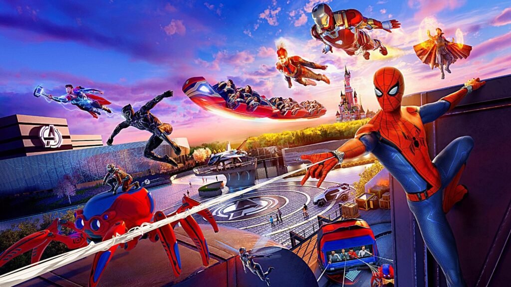 Paris city travel |navette Disneyland parc Avengers